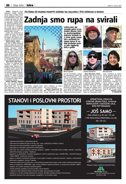 Glas Istre: srijeda, 31. prosinac 2008. - stranica 20