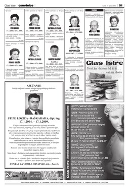 Glas Istre: subota, 17. siječanj 2009. - stranica 51
