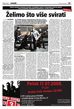 Glas Istre: četvrtak, 16. srpanj 2009. - stranica 53