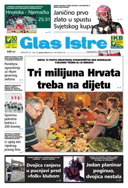 Glas Istre: nedjelja, 15. siječanj 2006.