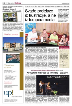 Glas Istre: subota, 8. kolovoz 2009. - stranica 38