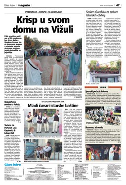 Glas Istre: petak, 14. kolovoz 2009. - stranica 47