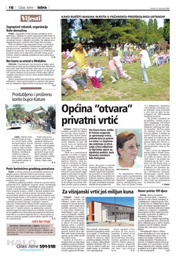 Glas Istre: utorak, 25. kolovoz 2009. - stranica 16