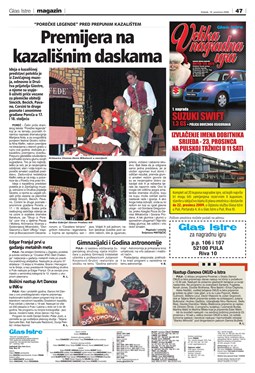 Glas Istre: srijeda, 16. prosinac 2009. - stranica 47
