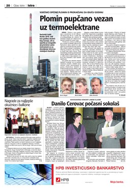 Glas Istre: četvrtak, 31. prosinac 2009. - stranica 20