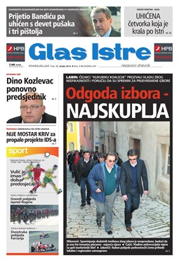 Glas Istre: ponedjeljak, 15. ožujak 2010.