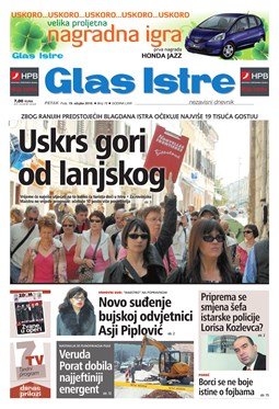 Glas Istre: petak, 19. ožujak 2010.