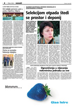 Glas Istre: četvrtak, 8. lipanj 2006. - stranica 8