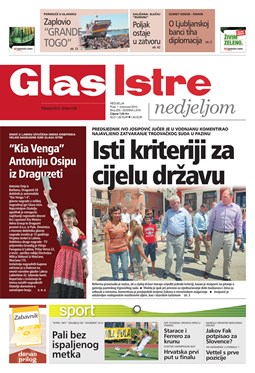 Glas Istre: nedjelja, 1. kolovoz 2010.