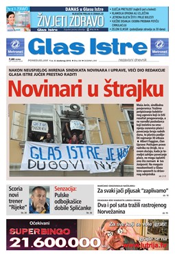 Glas Istre: ponedjeljak, 8. studeni 2010.