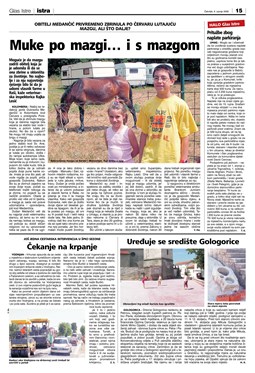 Glas Istre: četvrtak, 6. srpanj 2006. - stranica 15