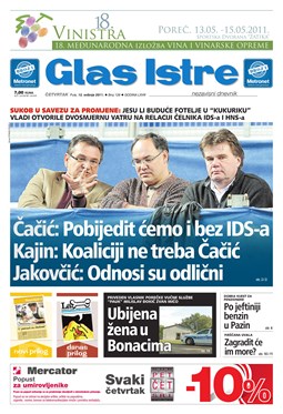 Glas Istre: četvrtak, 12. svibanj 2011.