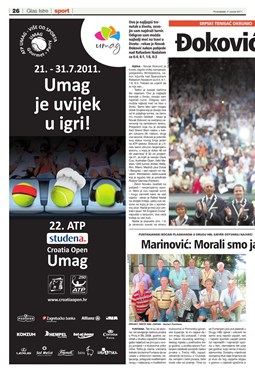 Glas Istre: ponedjeljak, 4. srpanj 2011. - stranica 26