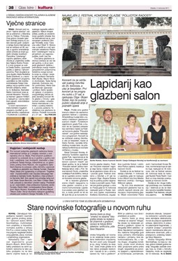 Glas Istre: srijeda, 3. kolovoz 2011. - stranica 38
