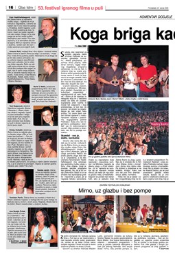 Glas Istre: ponedjeljak, 24. srpanj 2006. - stranica 15