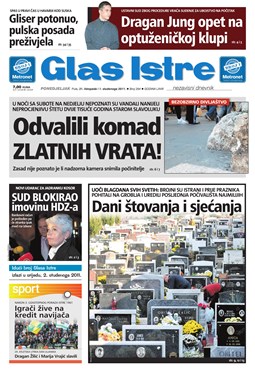 Glas Istre: ponedjeljak, 31. listopad 2011.